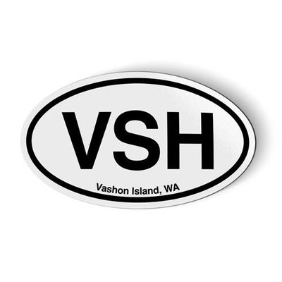 VSH Vashon Island Washington Oval - Car Magnet - 5"