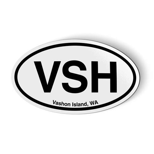 VSH Vashon Island Washington Oval - Car Magnet - 5"
