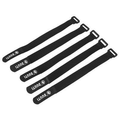 Handlebar Band, Multipurpose Adjustable Nylon Handlebar Tie Straps Cycling Flashlight Mount Holder (Black)