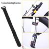 Handlebar Band, Multipurpose Adjustable Nylon Handlebar Tie Straps Cycling Flashlight Mount Holder (Black) view 3