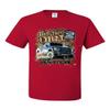 Hit The Dirt Built Ford Tough T-Shirt F-150 Raptor Pickup Truck Tee Shirt Red Medium view 1