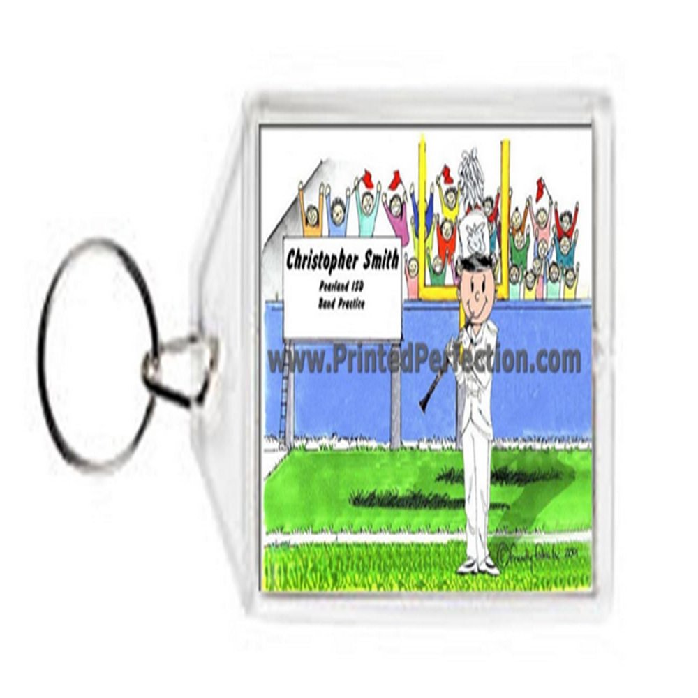 PrintedPerfection.com Personalized Clarinet - Male Acrylic Key Chain