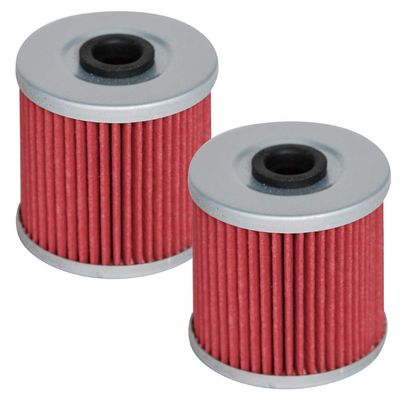 HIFROM Oil Filter replacement for Kawasaki KLF220 KL250 KLR250 KSF250 KLF300 KSF250 KEF300 KL600 KLR600 650 KL650 KLR650 ATV Replace HF123, KN123