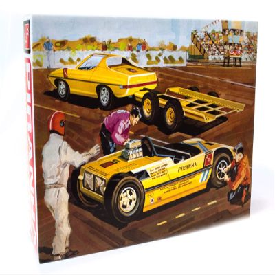 AMT AMT1113 1:25 Piranha Drag Team-3 Kits in 1 Box, Multi