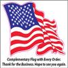 Weathered American Flag Eagle Head Version 2 Decal right and left is 4" each in size view 2