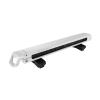 KUAT Grip 4 Durable Universal Car SUV Rooftop Crossbars Mounted Winter Sports Gear Hauling Transportation Slide-Out Locking Clamshell Rack, Fits 4 Skis/2 Snowboards - Pearl with Silver Anodize view 2