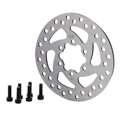 GOOFIT Bicycle motorcycle Disc 120mm Disc Rotor Brake Rotors 6-Bolt mounting For EBikes, Mountain Bike And Sports Bike