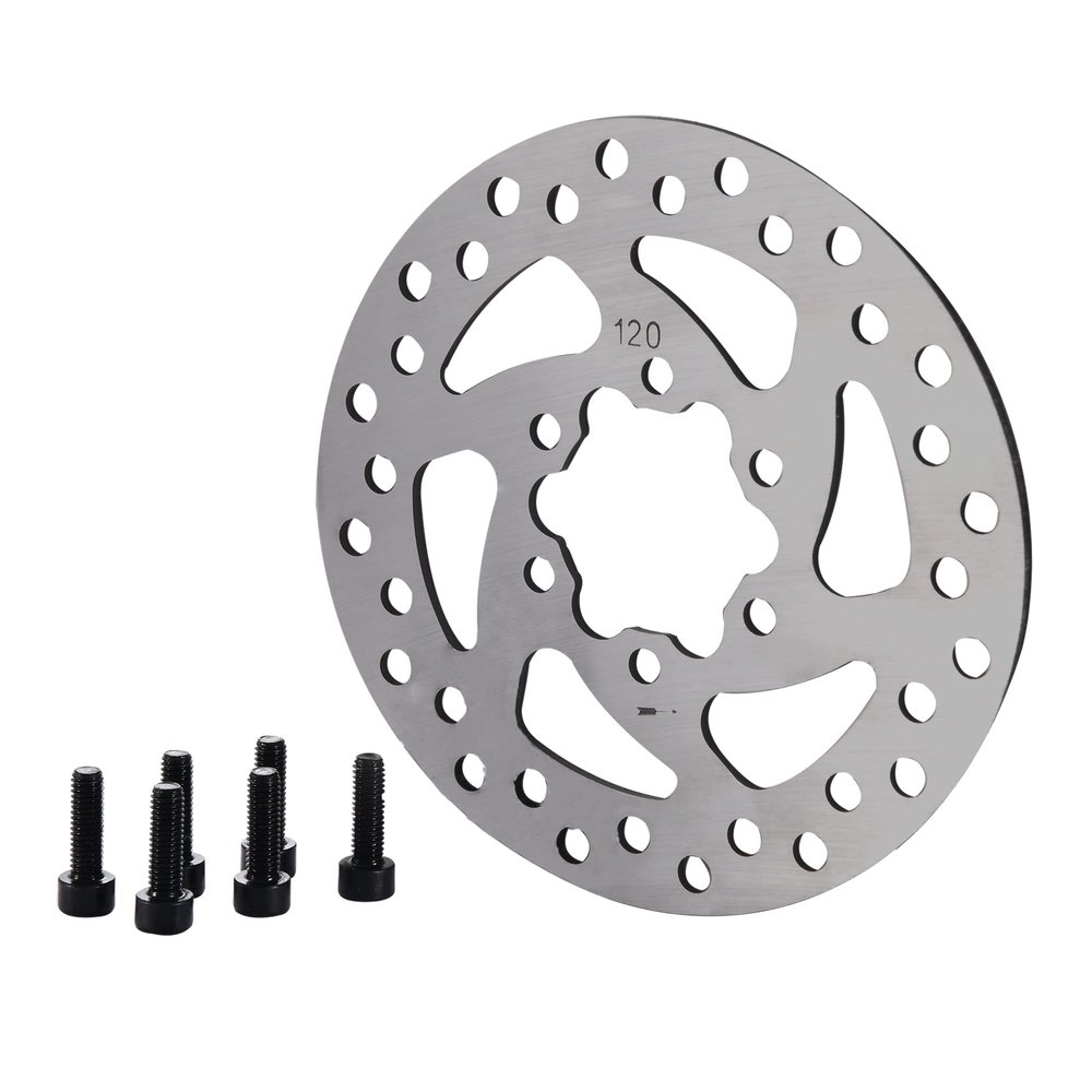 GOOFIT Bicycle motorcycle Disc 120mm Disc Rotor Brake Rotors 6-Bolt mounting For EBikes, Mountain Bike And Sports Bike
