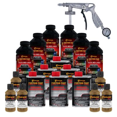Custom Coat Coyote Brown Spray-On Urethane Truck Bed Liner Kit, 1.5 Gallons