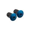 Origin8 Alloy Locking Bar End Plugs (Anodized Blue) view 1