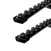KUAT Grip 6 Durable Universal Car SUV Rooftop Crossbars Mounted Winter Sports Gear Hauling Transportation Slide-Out Locking Clamshell Rack, Fits 6 Skis/4 Snowboards - Black Metallic with Gray Anodize view 2