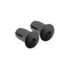 Origin8 Alloy Locking Bar End Plugs (Anodized Black) view 1