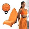 Orange Mud Transition & Seat Wrap V2.0 Car Seat Cover, Changing Kilt & Multipurpose Towel Sweat-Proof, Quick-Dry, Secure Wrap for Athletes, Runners, Cyclists Orange view 2