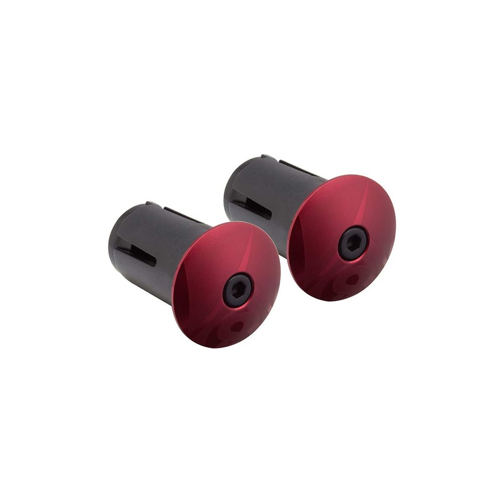Origin8 Alloy Locking Bar End Plugs (Anodized Red)