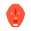 SEGADEN Silicone Cover Protector Case Holder Skin Jacket Compatible with Mitsubishi 4 Button Remote Key Fob CV4522 Orange view 1