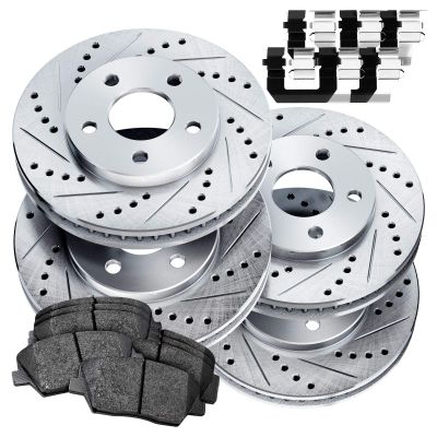 Power Sport Front and Rear Brake Kit Fits 2008-2010 Subaru Impreza