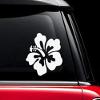 Hibiscus Hawaii Aloha Tropical - Vinyl Decal - Car Phone Helmet Bumper Sticker Decal view 1