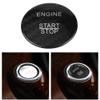 KIMISS Carbon Fiber Keyless Engine Start Stop Push Button Cover Trim for A B C GLC GLA CLA ML GL Class(Black) view 2