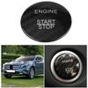 KIMISS Carbon Fiber Keyless Engine Start Stop Push Button Cover Trim for A B C GLC GLA CLA ML GL Class(Black) view 3