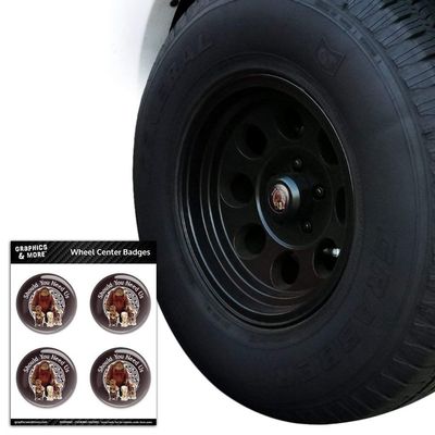 GRAPHICS & MORE Should You Need Us Labyrinth with Ludo Hoggle and Didymus Tire Wheel Center Cap Resin-Topped Badges Stickers