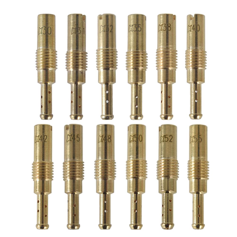 labwork 12pcs 30 31 32 35 38 40 42 45 48 50 52 55 Slow/Pilot Jet Replacement for OKO CVK