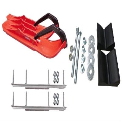 C&A Pro Red XCS Snowmobile Skis w/ 7.5" Shaper Bars Complete Kit 2016+ Ski-Doo w/o T.S. Adjustable (excl. Summit)