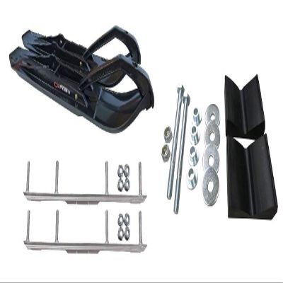 C&A Pro Black XCS Snowmobile Skis w/ 4.5" Shaper Bars Complete Kit 2016+ Ski-Doo w/o T.S. Adjustable (excl. Summit)