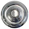 Set of 4 Chrome Silver w/Gray Closed Center Caps for Chevy Corvette 69-82 view 4