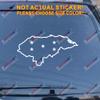 Honduras Map Outline Flag Decal Sticker Car Vinyl Pick Size Color die Cut (White, 6'' (15.2cm)) view 1