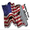 New Tattered Waving USA American Flag Vinyl Decal Army Navy Military Country Stickers Car Truck 4" x 7" view 2