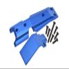 GPM For Traxxas E-Revo 2.0 VXL Brushless (86086-4) Upgrade Parts Aluminum Front Skid Plate - 2Pc Set Blue view 1