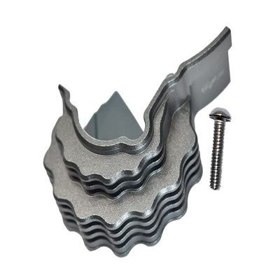 GPM For Traxxas E-Revo 2.0 VXL Brushless (86086-4) Upgrade Parts Aluminum Center Main Gear Cover With Heat Sink Fins - 1Pc Set Gray Silver