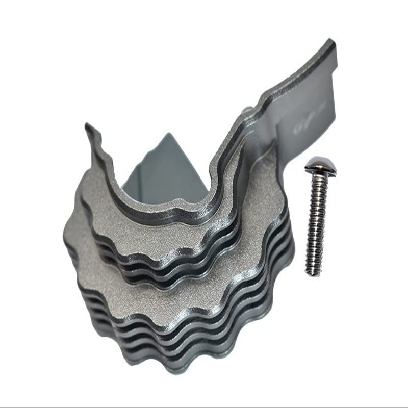 GPM For Traxxas E-Revo 2.0 VXL Brushless (86086-4) Upgrade Parts Aluminum Center Main Gear Cover With Heat Sink Fins - 1Pc Set Gray Silver