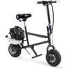 MotoTec 49cc Gas Mini Bike Black view 1