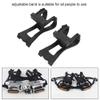 Foot Pedal Straps, Bike Plastic Black Adjustable Mountain Road Bike Pedals Straps Anti-Slip Toe Clip Belt view 2