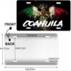 Coahuila Mexico Aluminum Vanity Novelty Plate Placa, 6" x 12", Souvenir, Decorative Tourist Gift Sign view 3