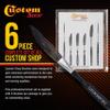 Custom Shop Pinstriping Brush Master Set (Sword #0, 00, 000, Scroll #1 & #2, Long Liner #00) - The Complete Set of Every Brush Style and Size - High Performance Striping Brushes view 2