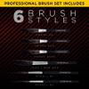 Custom Shop Pinstriping Brush Master Set (Sword #0, 00, 000, Scroll #1 & #2, Long Liner #00) - The Complete Set of Every Brush Style and Size - High Performance Striping Brushes view 3