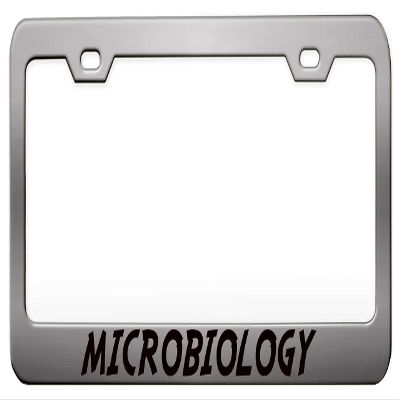 Custom Brother - Microbiology Career Chrome Steel Metal License Plate Frame Auto Car SUV Tag Holder, J57