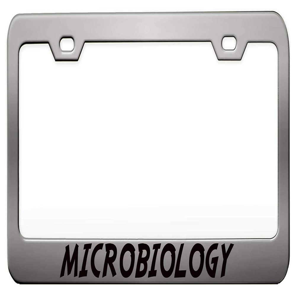Custom Brother - Microbiology Career Chrome Steel Metal License Plate Frame Auto Car SUV Tag Holder, J57