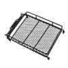 RC Car Roof Rack, Middle Size Roof Rack Luggage Carrier with 4 Round LED Lights for Axial SCX10 1/10 RC Crawler Car(4 White Light Color) view 2
