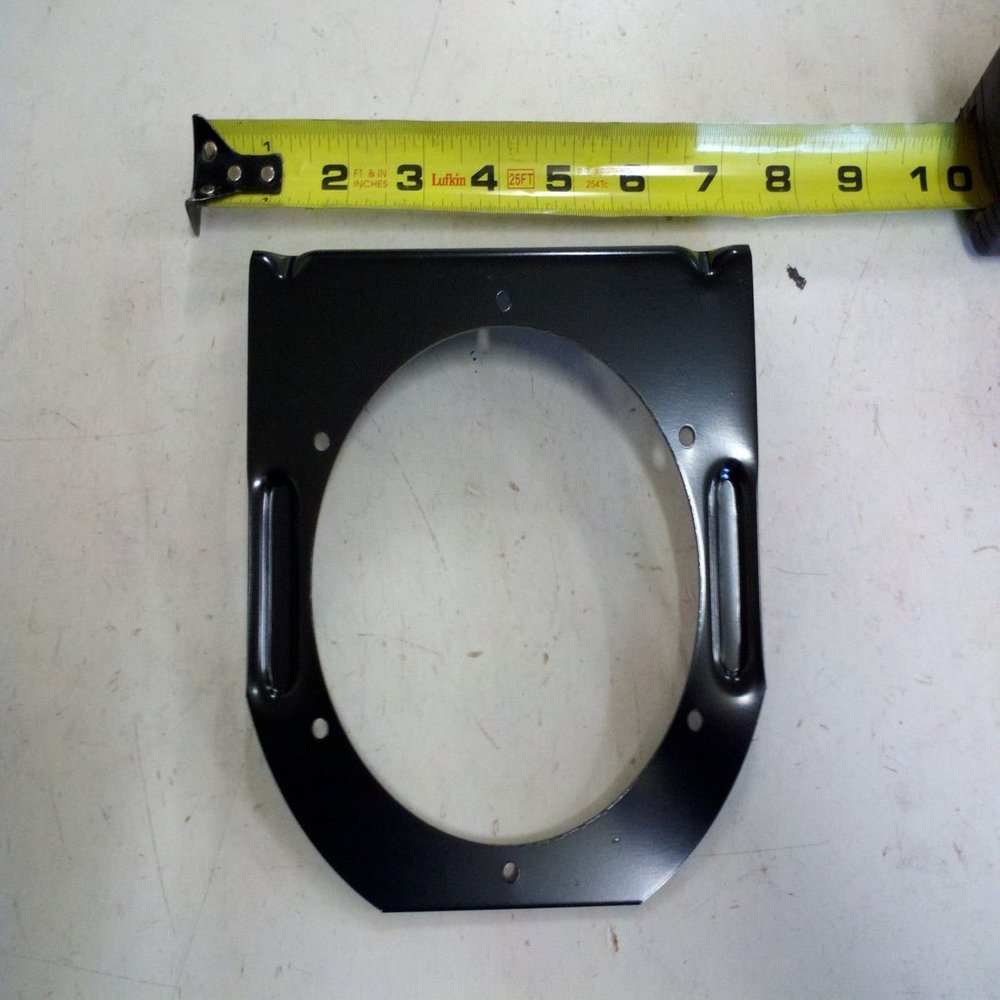 yan Trailer Truck 4" Round Metal Steel Tail Light Guard Bracket Mount Black