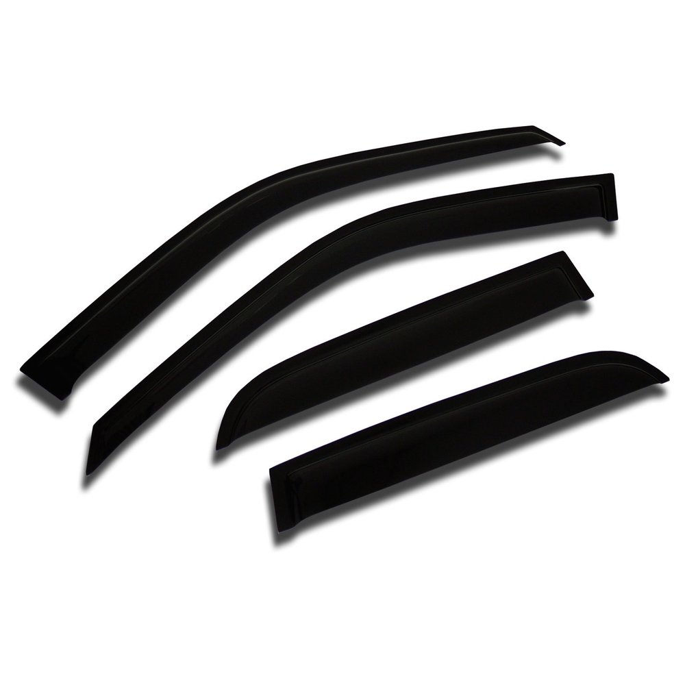 Tuningpros Window Visor Compatible with 2005-2012 Mercury Mariner, DGWV2-147-5 Outside Mount Deflector Rain Guard Dark Smoke, 4 Pcs Set