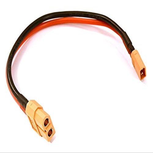 Integy XT60 Female-to-XT30 Male Connector Adapter Wire Harness 14AWG 180mm