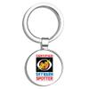 HJ Media Skywarn Certified Storm Spotter Metal Round Metal Key Chain Keychain Ring view 1