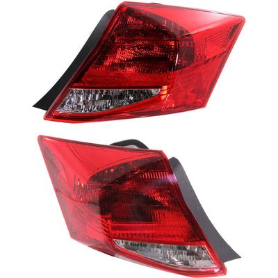 For 2011 2012 Honda Accord Tail Light Driver and Passenger Side Bulbs Included DOT Certified HO2800178, HO2801178 | 33550-TE0-A11 ;for Coupe