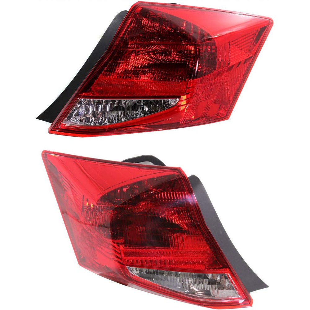 For 2011 2012 Honda Accord Tail Light Driver and Passenger Side Bulbs Included DOT Certified HO2800178, HO2801178 | 33550-TE0-A11 ;for Coupe
