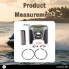 Asaki Piston Kit Compatible with Sea-Doo PWC 720 GS/SPI 47-105 290-887-670 Oversize 0.25 with Piston Ring view 4