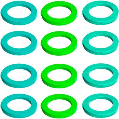 Magura USA 4 Piston Cover Kit Neon Green, Cyan, Mint Green, 12 Pieces