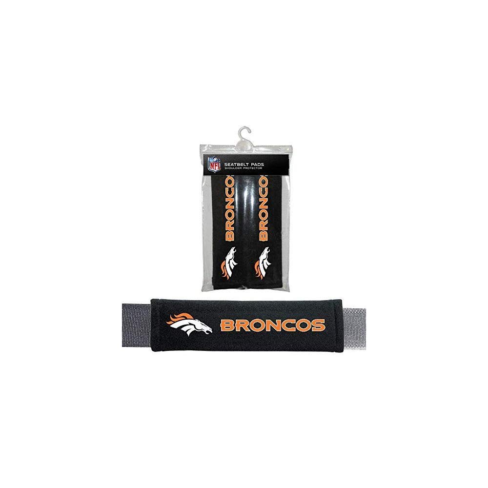 Fremont Die Denver Broncos Velour Seat Belt Pads